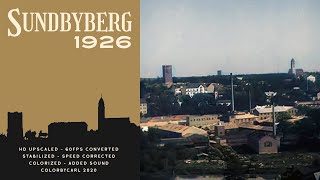 Sundbyberg 1926 in HD Color w Sound [upl. by Gerge]