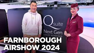 Best of Farnborough Airshow 2024  Qatar Airways Next Gen QSuite [upl. by Everrs]