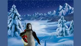 Silvester und Neujahr Glückwunschkarte mit Pinguin [upl. by Arutnev]