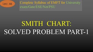 Solved Problem Based on Single Stub Matching using Smith Chart  EMFT  R K Classes  Lec46 [upl. by Eulaliah817]