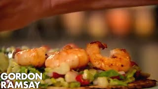 Gordon Ramsays Prawn Tostadas [upl. by Ssecnirp]