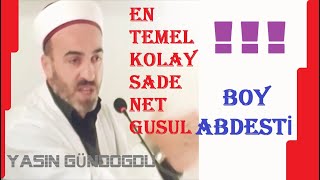 EN KOLAY  EN BASİT  1 dk 52 sn de GUSÜL Abdesti Nasıl Alınır [upl. by Airtemed]