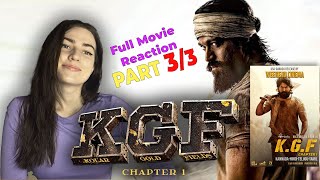 Russian Girl Reacts  KGF Chapter 1  Full movie reaction Part 33 [upl. by Anifad]