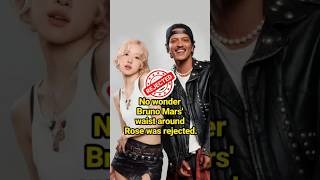 No wonder Bruno Mars waist around Rose was rejected celebrity BrunoMars Rosé [upl. by Nirred]