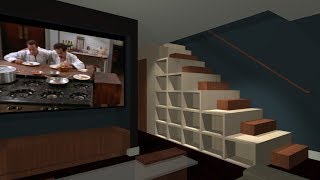 Unique Stair Bookcase Furniture [upl. by Nov]