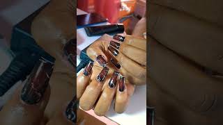 ombres chinoises nails design nails viralvideo amazingandattractivenailartdesigns naildesign [upl. by Erait950]