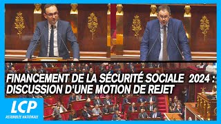 Financement de la Sécurité sociale pour 2024  discussion dune motion de rejet  24102023 [upl. by Elleved]