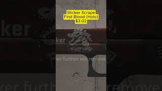 First Blood Holo Sticker Scrape csgo cs2skins csgostickers [upl. by Fleeman]