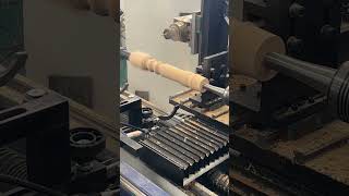 Four function automatic feeding CNC woodworking lathe can process wooden table legs in one go wood [upl. by Graehme]