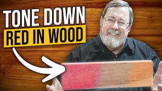 How To Tone Down Orange amp Red Stain in Wood [upl. by Filberto]