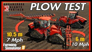 PLOW TEST IS FASTER BETTER fs19 farming simulator 19 fs19modsreview [upl. by Attehcram896]