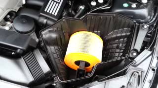 BMW E90 330i KampN Filtr Sound [upl. by Eiramadnil247]