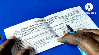 IOB Bank withdrawal form filling in tamilIndian overseas bank withdraw slip filling [upl. by Grover156]