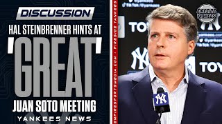 Hal Steinbrenner Hints at Great Juan Soto Meeting  Yankees News [upl. by Lockwood893]