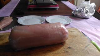 Recette filet porc FARCI ce rôti et fait [upl. by Rahmann]