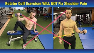 Rotator Cuff Exercises WILL NOT FIX Shoulder Pain  LEARN WHY  Avoid Surgery [upl. by Hanad706]