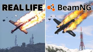 Airplane accidents Based on Real Life Incidents 3  BeamNG DRIVE [upl. by Jollanta]