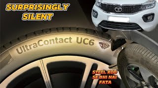 CONTINENTAL UC6 INSTALLED ON TATA NEXON  BEST MICHELIN TYRE REPLACEMENT 2023 continental michelin [upl. by Spector]