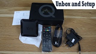 Unboxing X96Q Android TV Box  Install and Setup [upl. by Cissej]