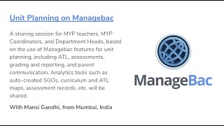 Managebac for MYP Documentation Mansi [upl. by Leblanc]