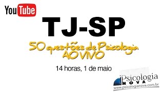 TJSP  Psicologia em 50 questões DIA DO TRABALHO [upl. by Aiuqat]