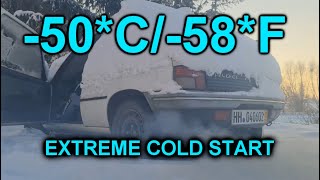 SEASON 2 EXTREME car cold start compilation  50C  s2 ep1  Odpalanie silnika przy mrozie 50 [upl. by Kersten495]