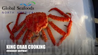 Cooking Live King Crab A Masterclass in Seafood Preparation  Global Seafoods Fish Market [upl. by Schulman731]