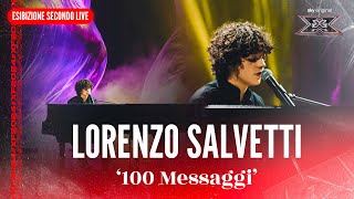 Lorenzo Salvetti  100 Messaggi  Esibizione Secondo Live  X Factor 2024 [upl. by Archibold255]