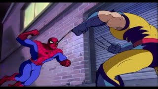 SpiderMan vs Wolverine part 1  SpiderMan Animated Series Easter egg [upl. by Imoen51]