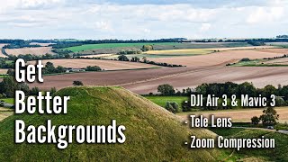 DJI Air 3 Zoom Compression Explained amp Compared to Standard Lens [upl. by Wickham]