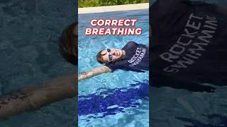 Correct Head Position when Breathing Hand Lead Breathing Drill swimming howtoswim shorts [upl. by Powell]