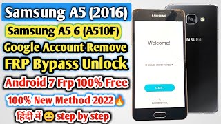 Samsung A510F Frp Bypass 70 Samsung Galaxy A5 2016 Google Account Bypass 2019 [upl. by Ahrendt640]