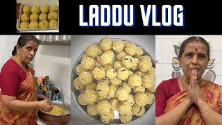 Laddu Vlog Making of 50 Laddu Laddu making recipe by Revathy Shanmugam SD 480p [upl. by Minoru]