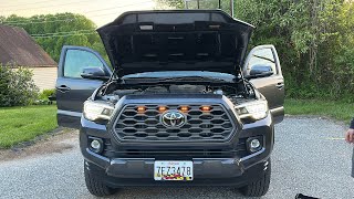 2022 Toyota Tacoma Raptorstyle grille light installation [upl. by Bigler]