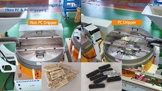 PCampNPC Dualfunction flat drip tape making machine [upl. by Ecirtaed550]