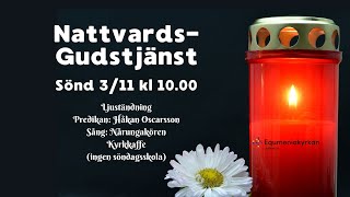 Gudstjänst i kyrkan och digital 3 November 2024 [upl. by Ynohtnaluap492]