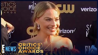 Margot Robbie GUSHES About Having a quotNormiequot Husband in Hollywood  2024 Critics Choice Awards [upl. by Ednutey]