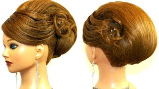 Hairstyle for long medium hair Updo tutorial [upl. by Eal827]