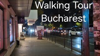 Walking Tour of Bucharest Old City Center  BUCHAREST NIGHTLIFE  ROMANIA 2024 [upl. by Esilehs]