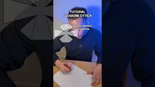 TUTORIAL fai da te illusione ottica reale shorts [upl. by Tonina]