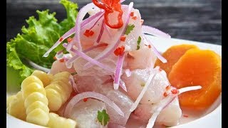 COCINA PERUANA  CEBICHE DE PESCADO  QUE RICO [upl. by Serge]