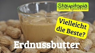 Low Carb Erdnussbutter ohne Zucker selber machen  Erdnussbutter zum Frühstück amp zum Low Carb Backen [upl. by Ahsiak]