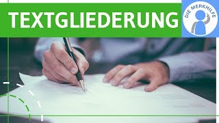 Textgliederung in Klassenarbeiten amp Vorträgen  3 Tipps für den Textaufbau  Besser in Klausuren [upl. by Adnahsor]