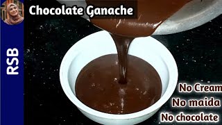 Cocoa Powder GanachePouringSpread and Piping GanacheNo Cream No Chocolate Ganache Recipe [upl. by Rowland]