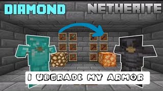 HOW I GET NETHERITE ARMOR IN MINECRAFT [upl. by Edison]