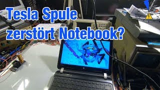 TeslaSpule zerstört Notebook [upl. by Clausen]