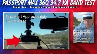 Passport Max 360 347 Ka Band Radar Detector Test [upl. by Artemus]