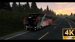 A thrilling ride in Volvo Bus Beautiful road [upl. by Dionis887]