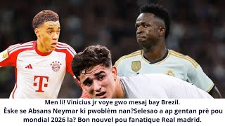 Gwo desizyon pran pou Vinicius Jr Real atake Bayern ak fòs Fanatik Barca yo kontan [upl. by Elias]