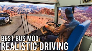 BeamNG Most Realistic BUS Mod Realistic Driving T300RS Steering Wheel Camera 4K HQ [upl. by Nine]